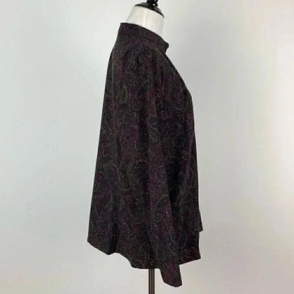 Elementz women’s blazer sz 1X multicolored paisley - Picture 4 of 9